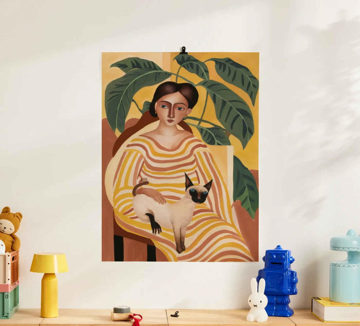 Feline Tranquility Poster von Twilight Muse