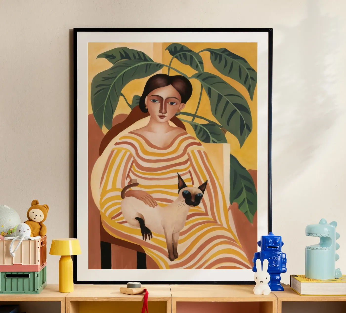 Feline Tranquility poster van Twilight Muse