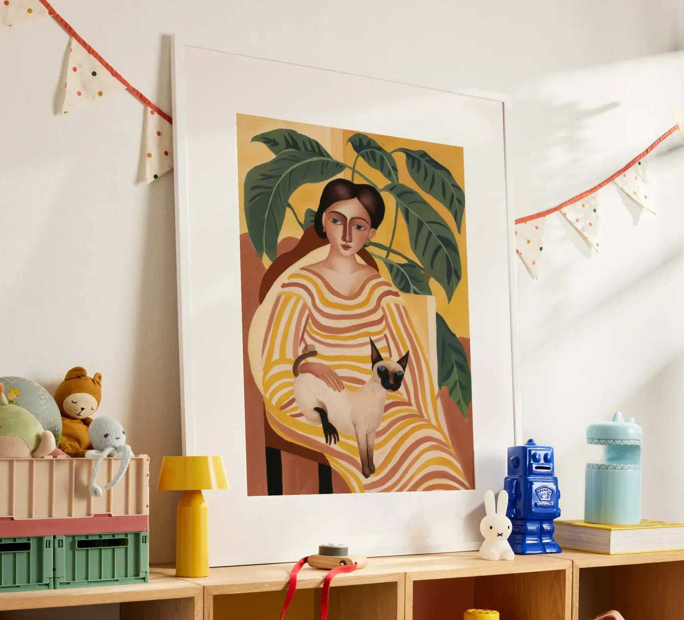 Feline Tranquility poster van Twilight Muse