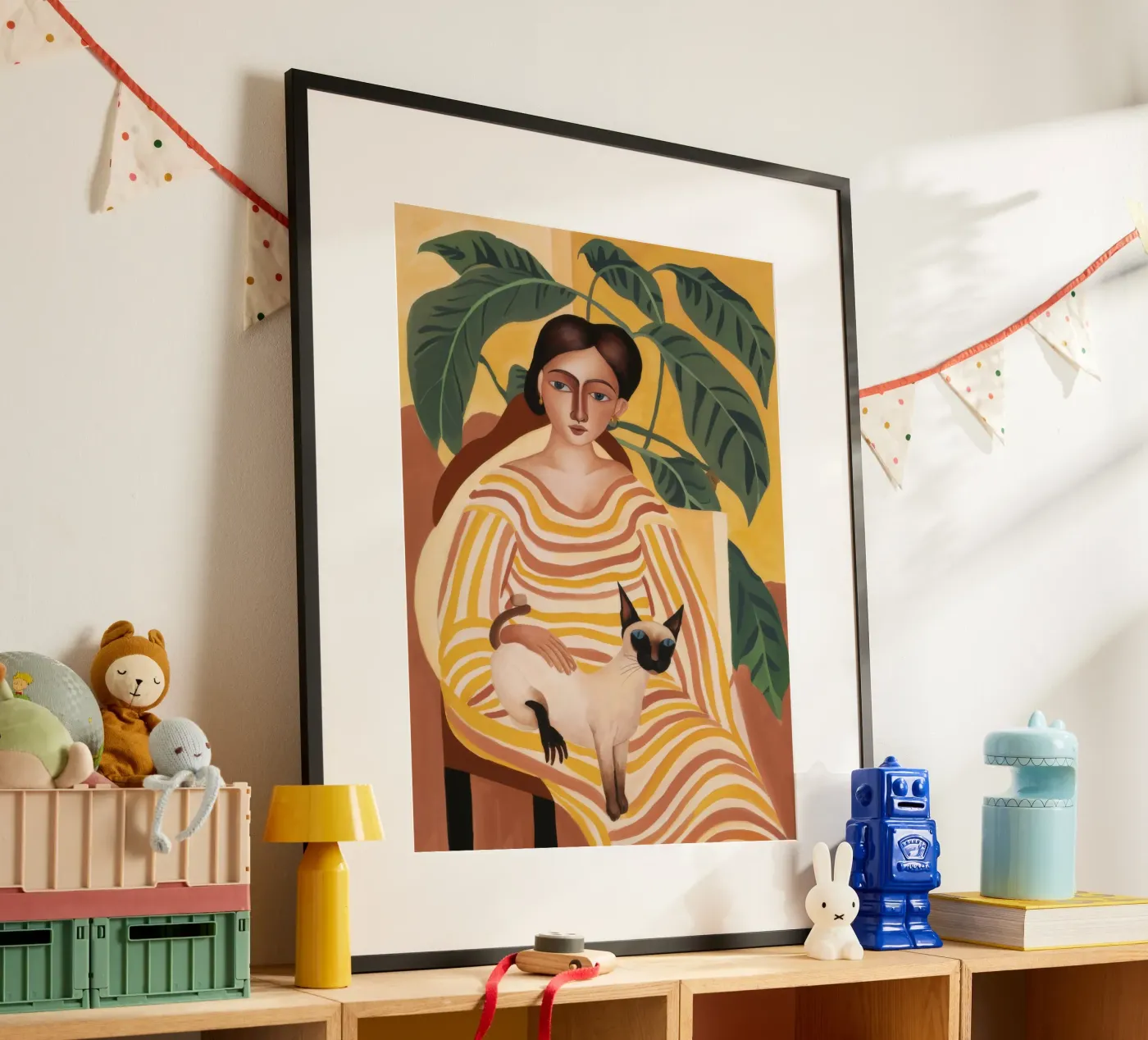 Feline Tranquility poster van Twilight Muse