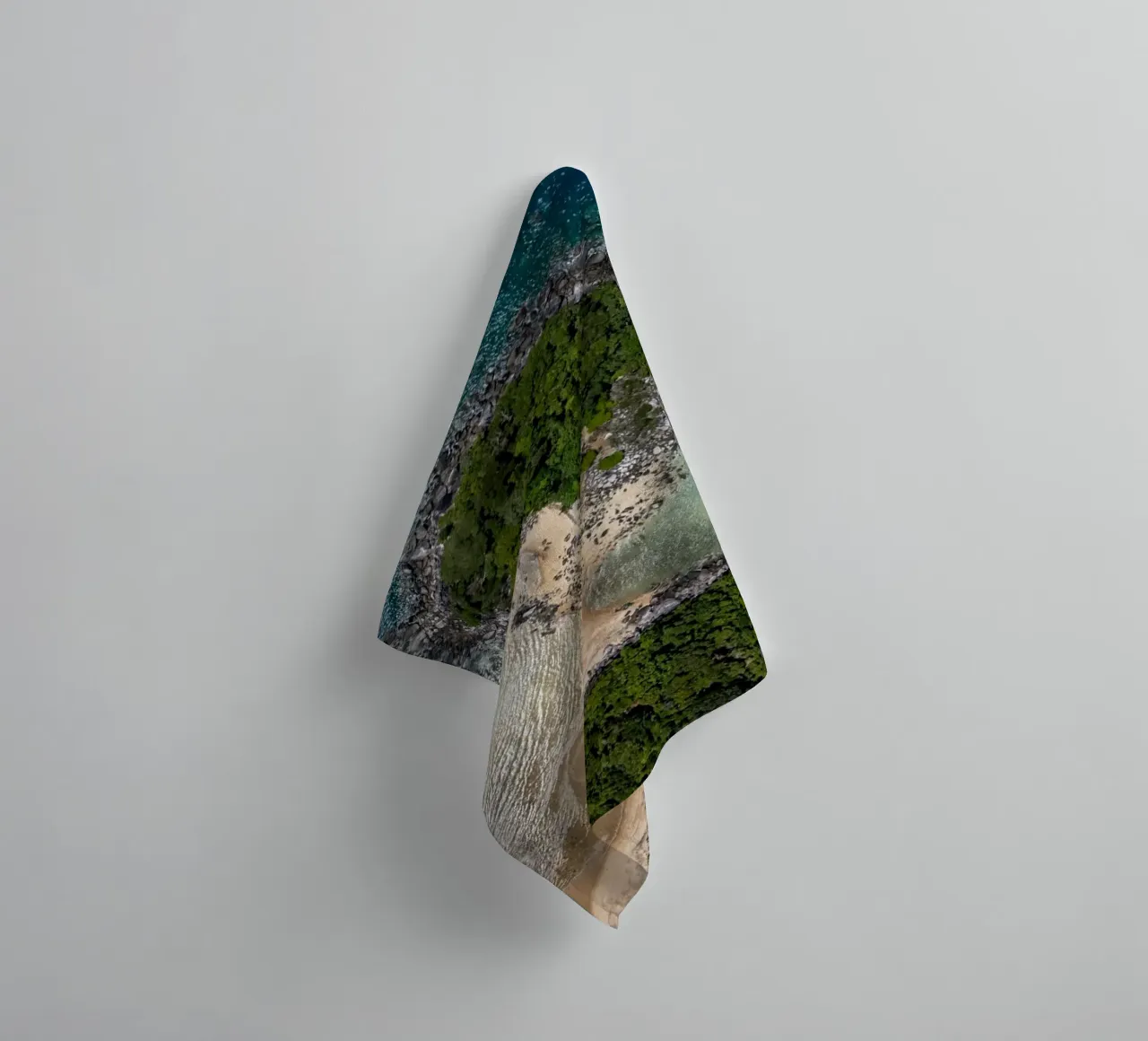 Vue aérienne de l'île de Tioman en Malaisie, Asie serviette de bain de anderm
