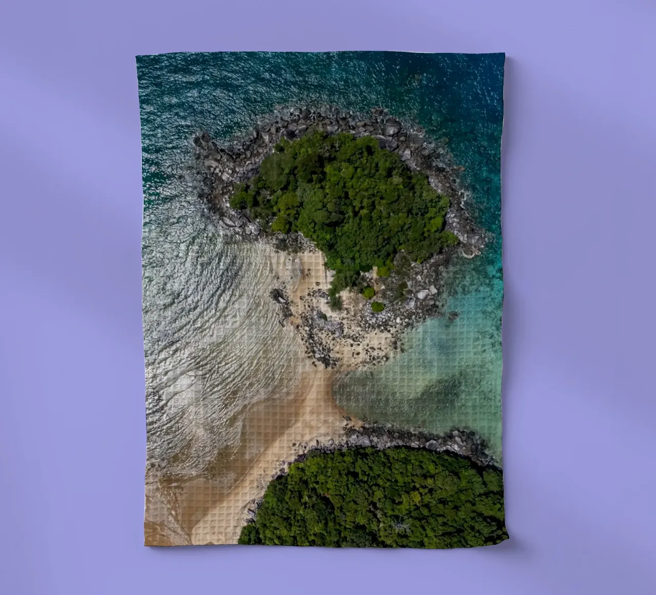 Vue aérienne de l'île de Tioman en Malaisie, Asie torchon de anderm