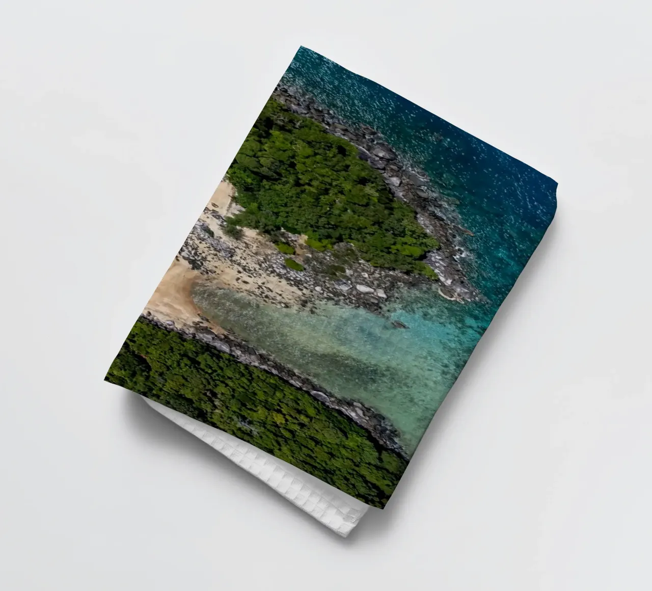 Vue aérienne de l'île de Tioman en Malaisie, Asie torchon de anderm