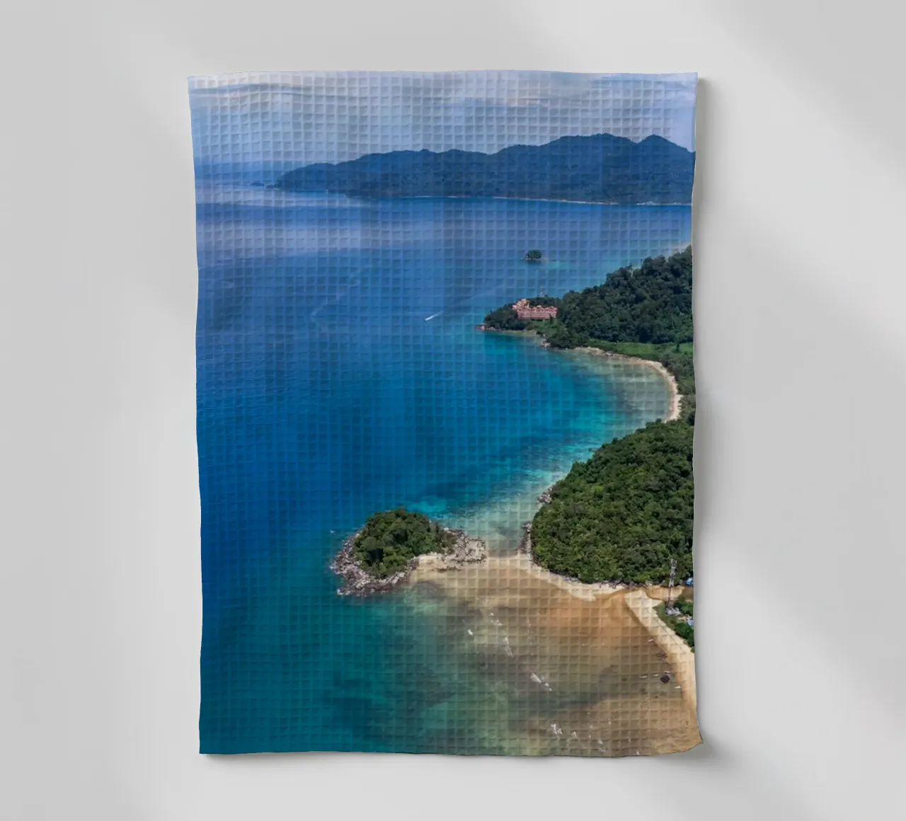 Vue aérienne de l'île de Tioman en Malaisie, Asie torchon de anderm