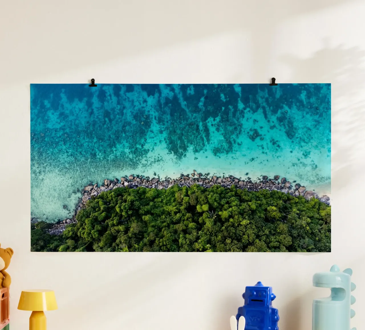 Vue aérienne de l'île de Tioman en Malaisie, Asie hahnemühle de anderm
