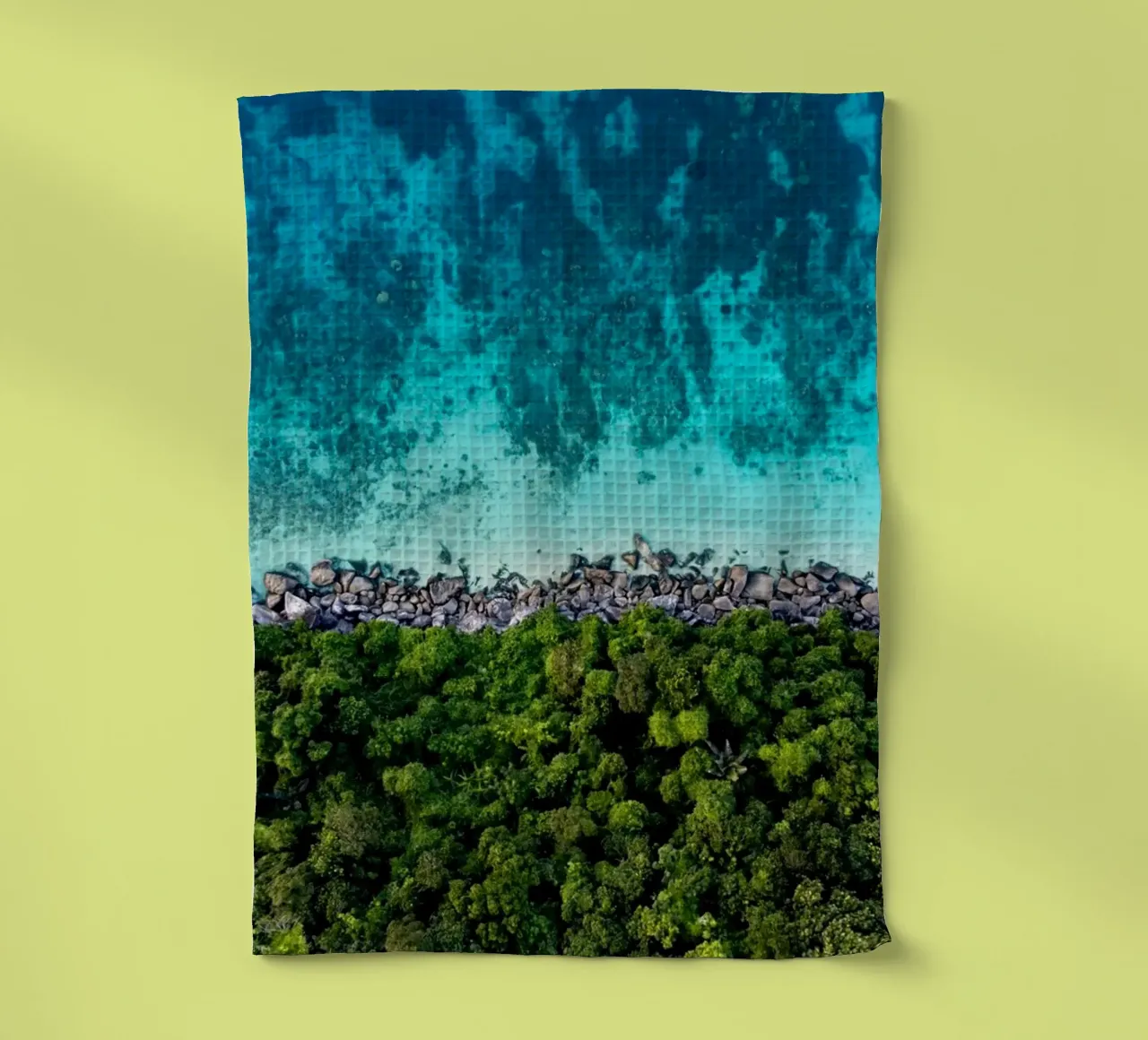 Vue aérienne de l'île de Tioman en Malaisie, Asie torchon de anderm