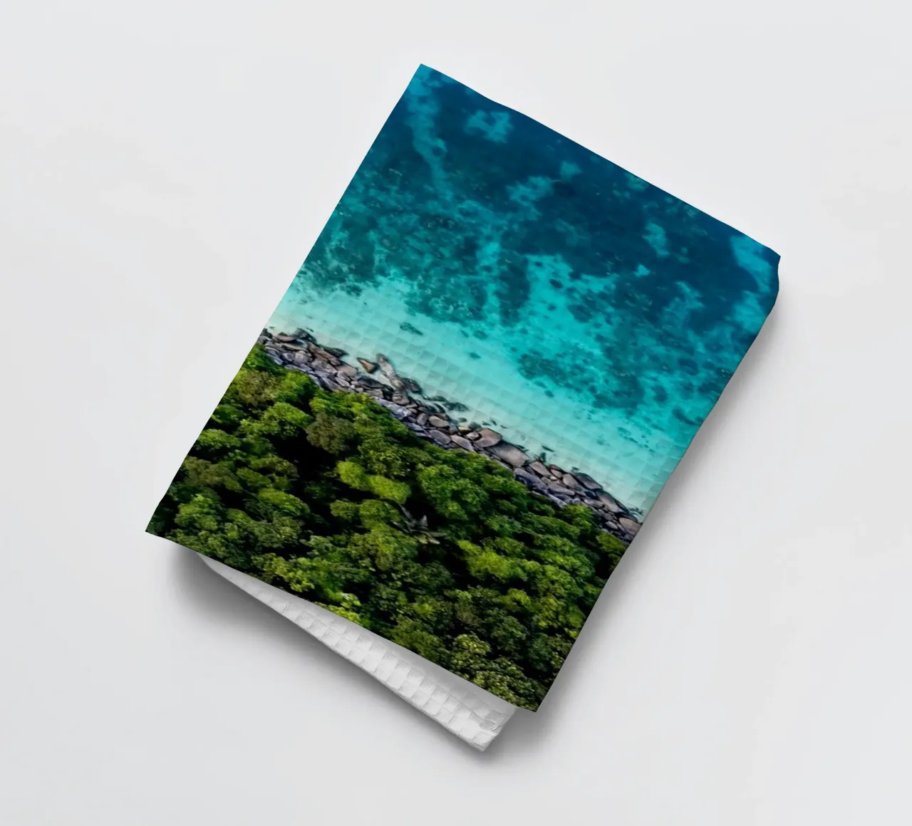 Vue aérienne de l'île de Tioman en Malaisie, Asie torchon de anderm