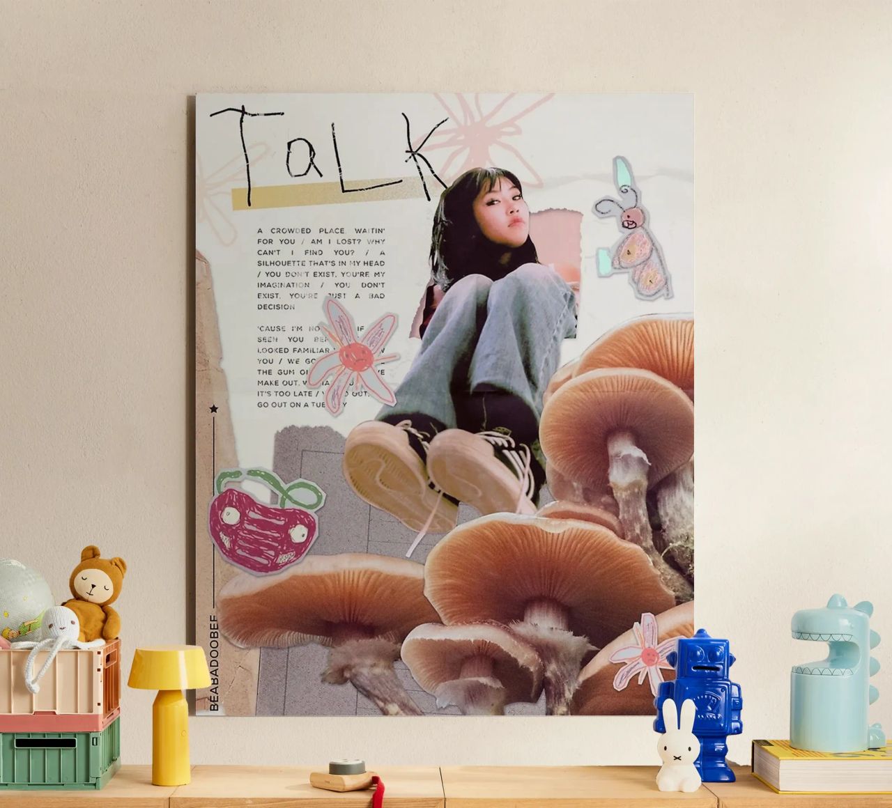 Parlare di Beabadoobee alluminio dibond da ethan Shop