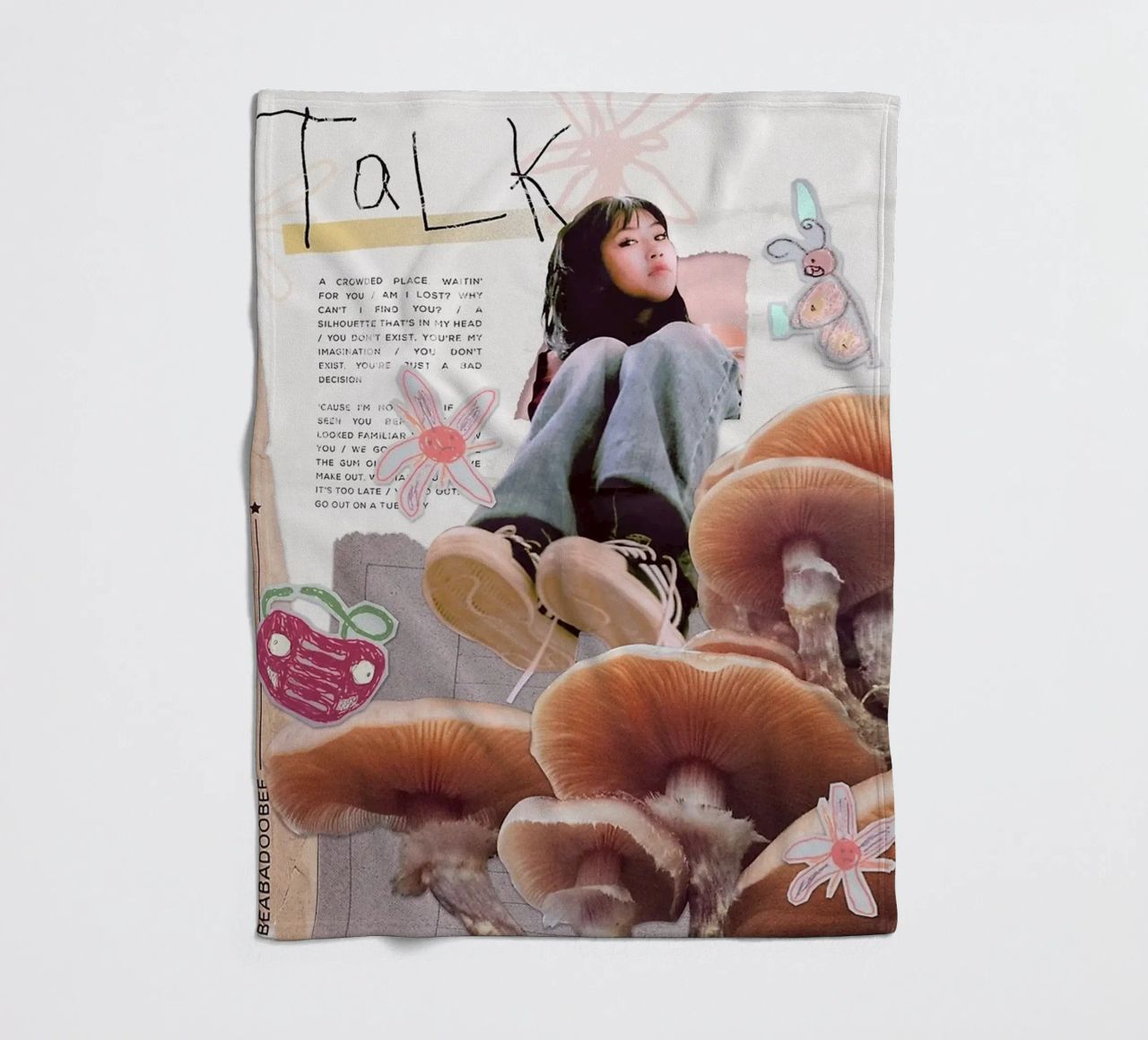 Parlare di Beabadoobee coperta in pile da ethan Shop