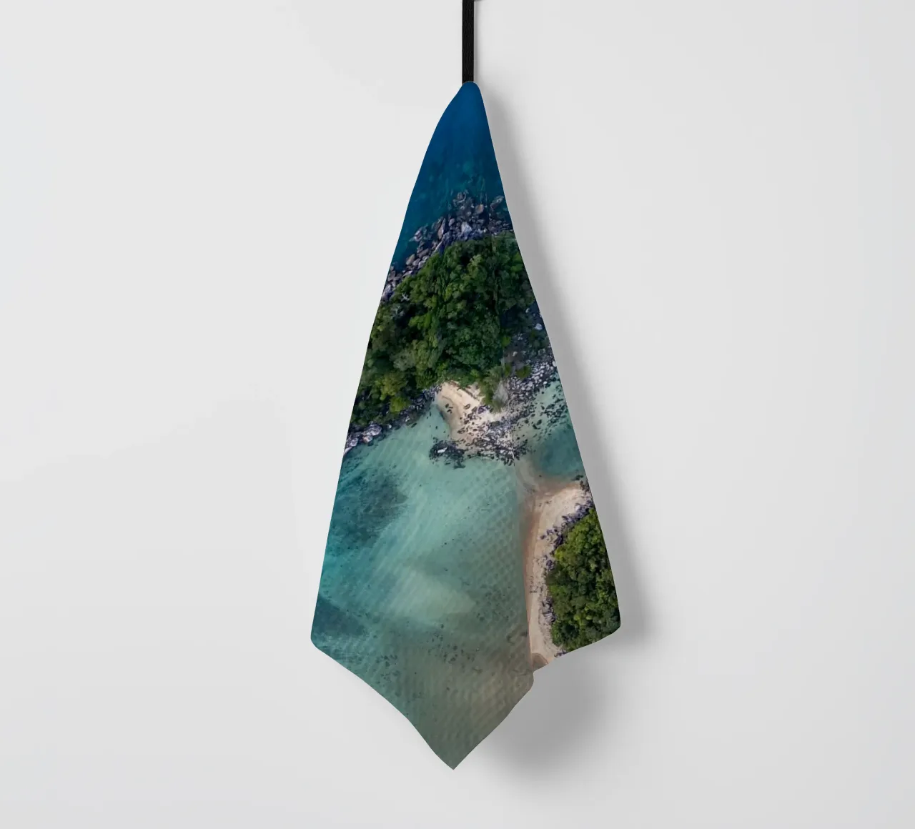 Vue aérienne de l'île Près de l'île Tioman en Malaisie, Asie torchon de anderm