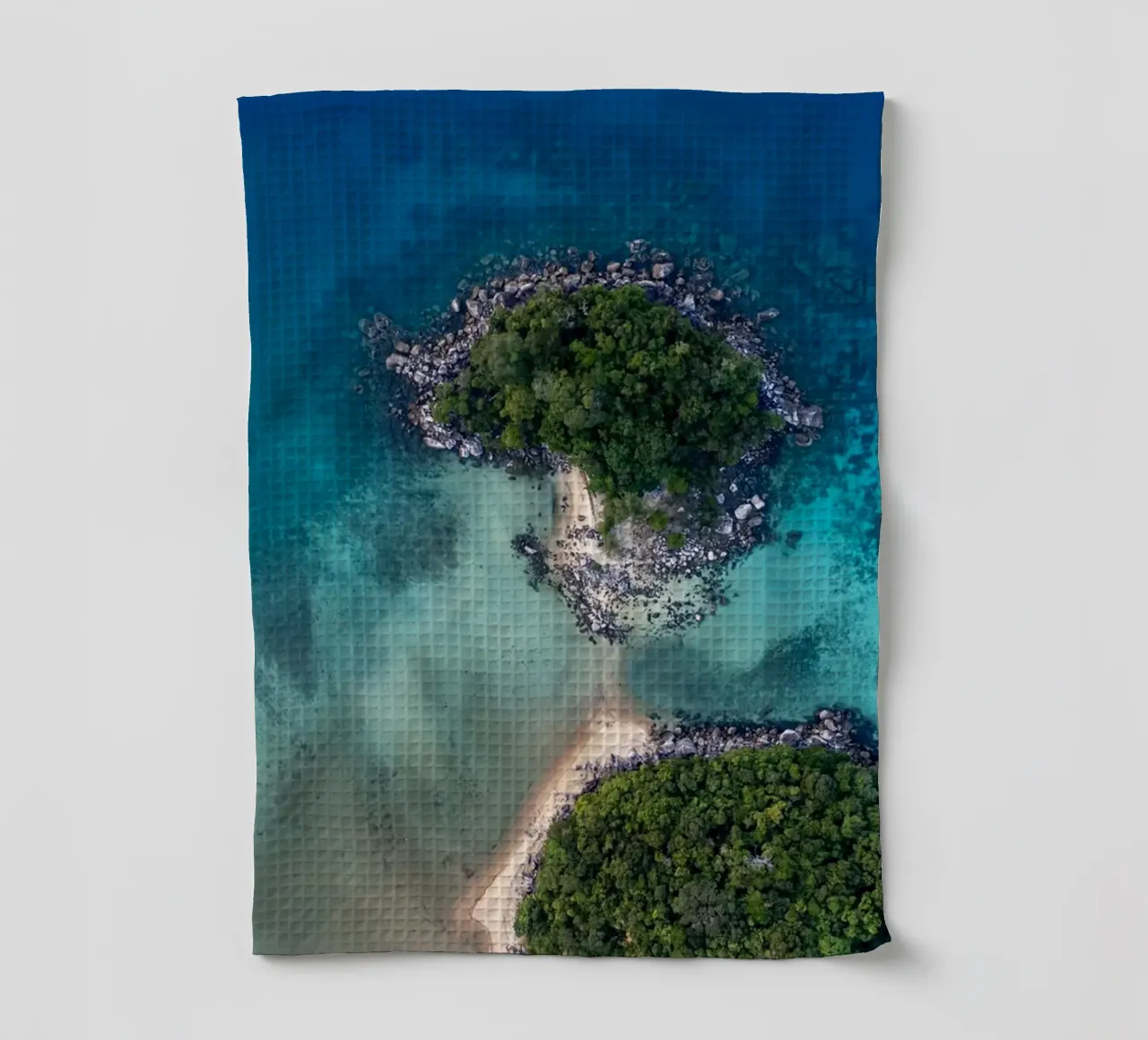 Vista aerea dell'isola vicino all'isola di Tioman in Malesia, Asia canovaccio da cucina da anderm