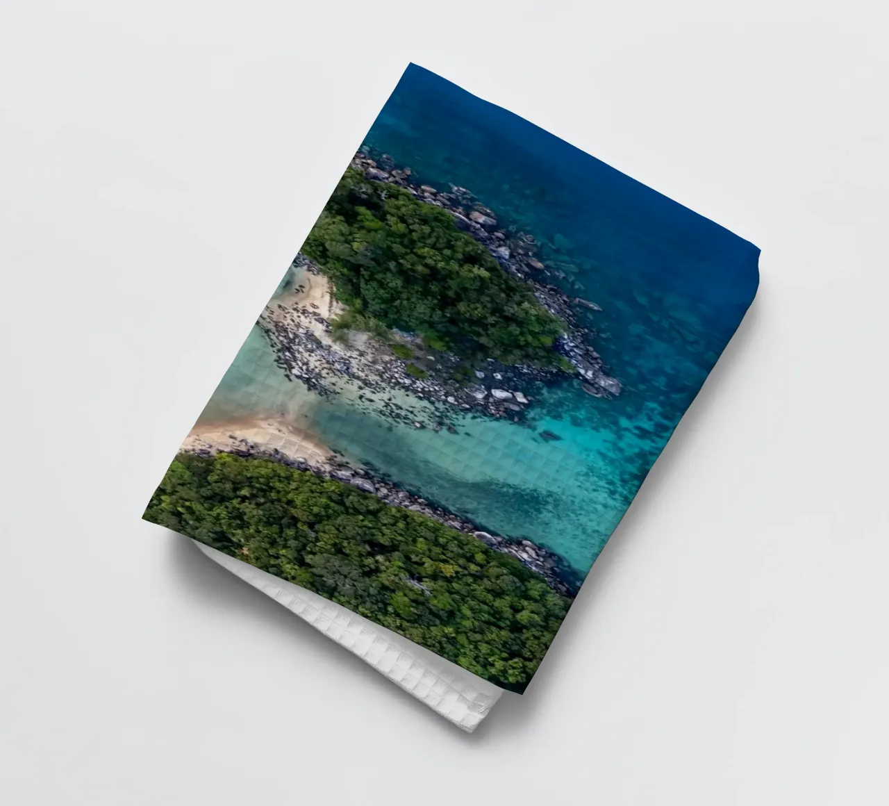 Vista aerea dell'isola vicino all'isola di Tioman in Malesia, Asia canovaccio da cucina da anderm