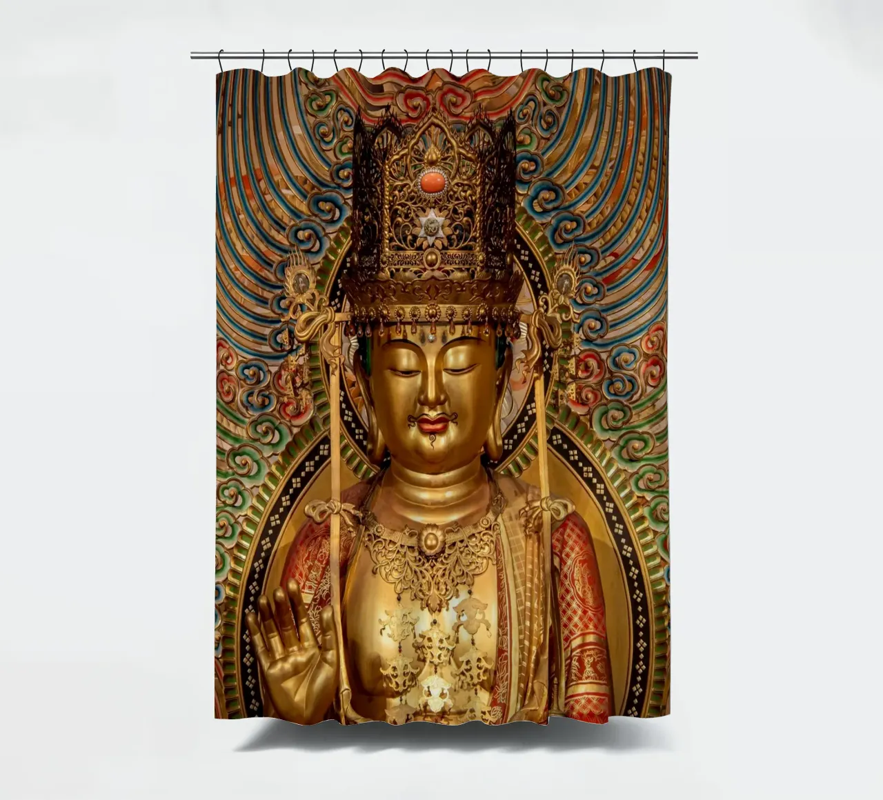 Il tempio delle reliquie del dente di Buddha tenda da doccia da anderm