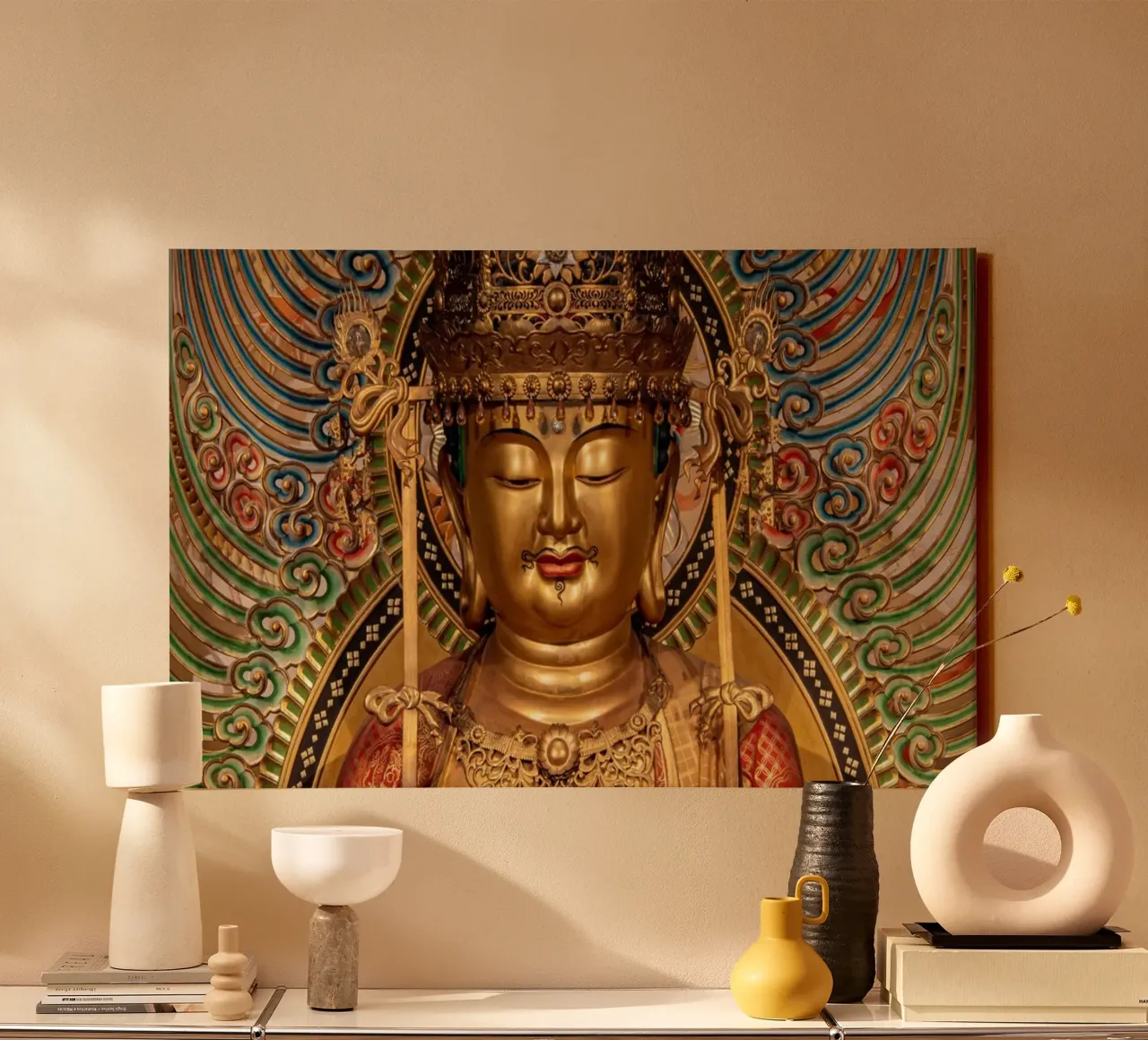 The Buddha Tooth Relic Temple canvas with Floater frame by anderm