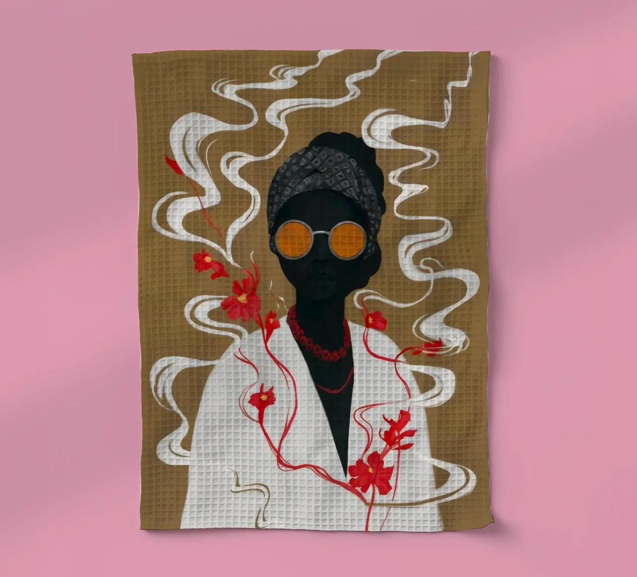 Butterfly Grace tea towel by Twilight Muse