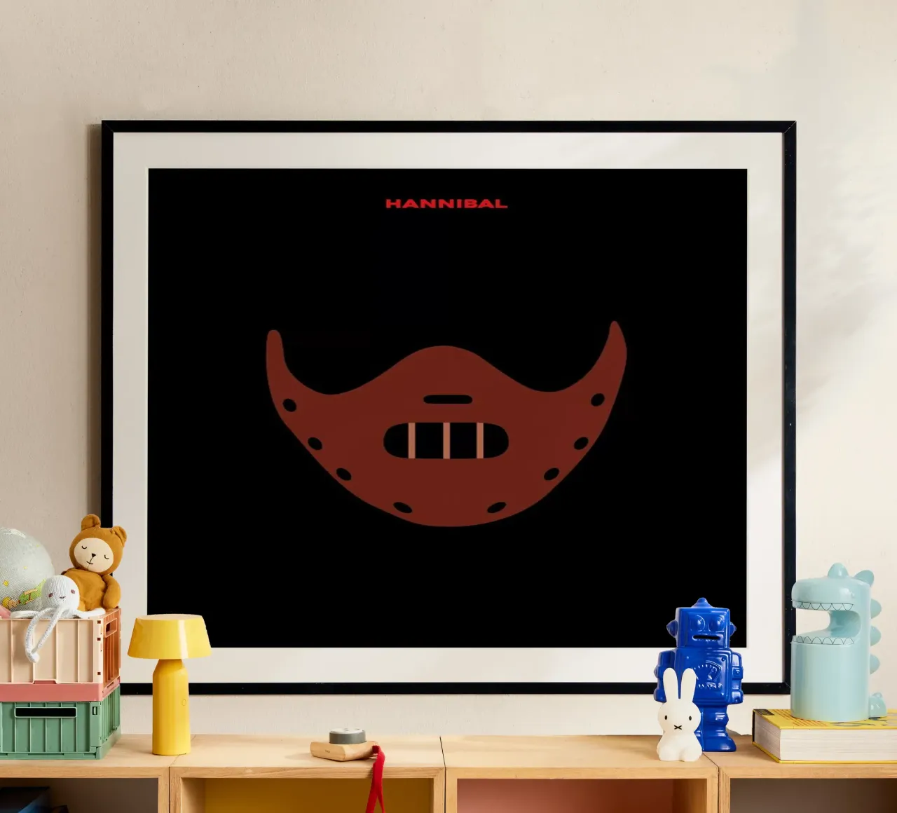 Hannibal poster con telaio in legno da Rafa Gomes