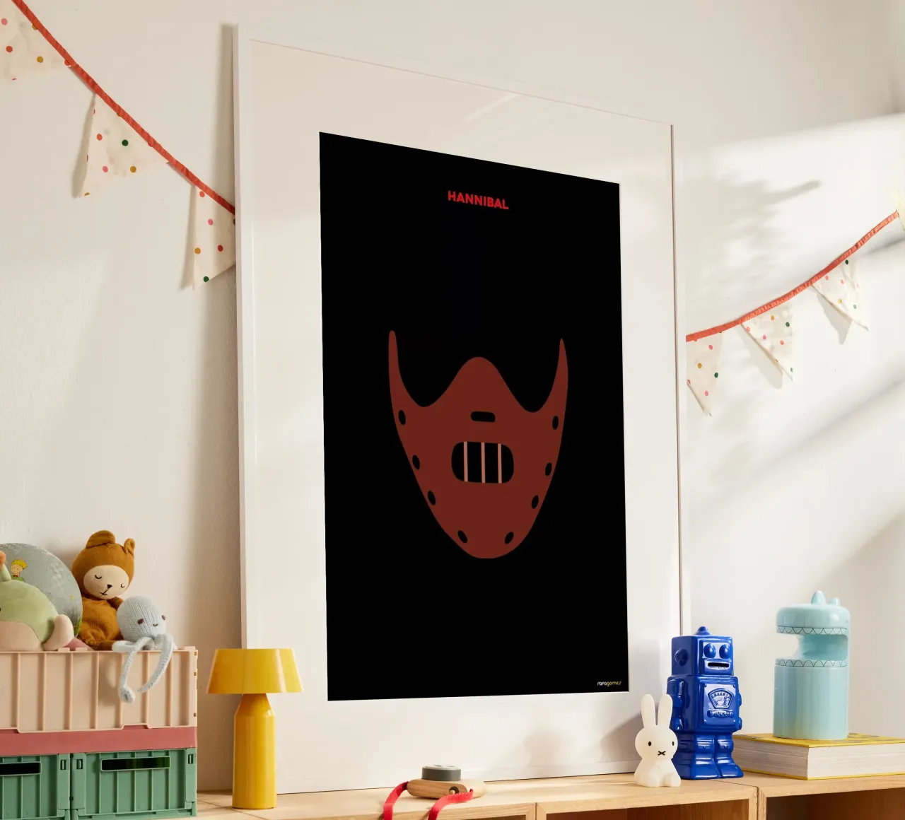 Hannibal poster con telaio in legno da Rafa Gomes