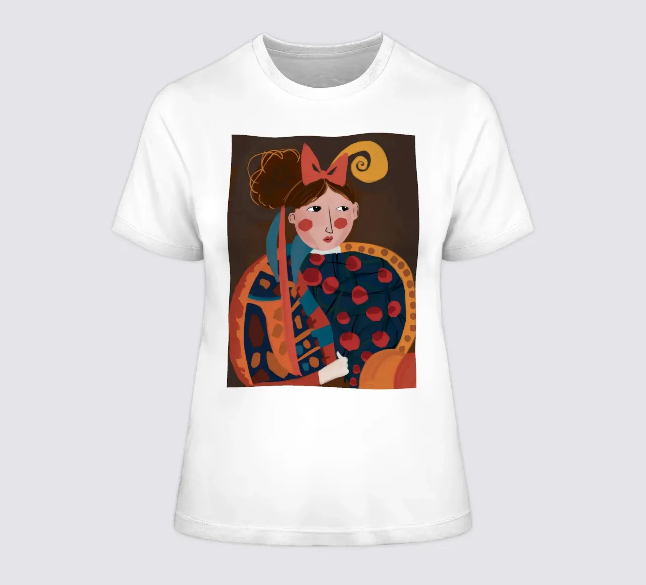 Gouden Reflectie dames t-shirt getailleerd van Twilight Muse