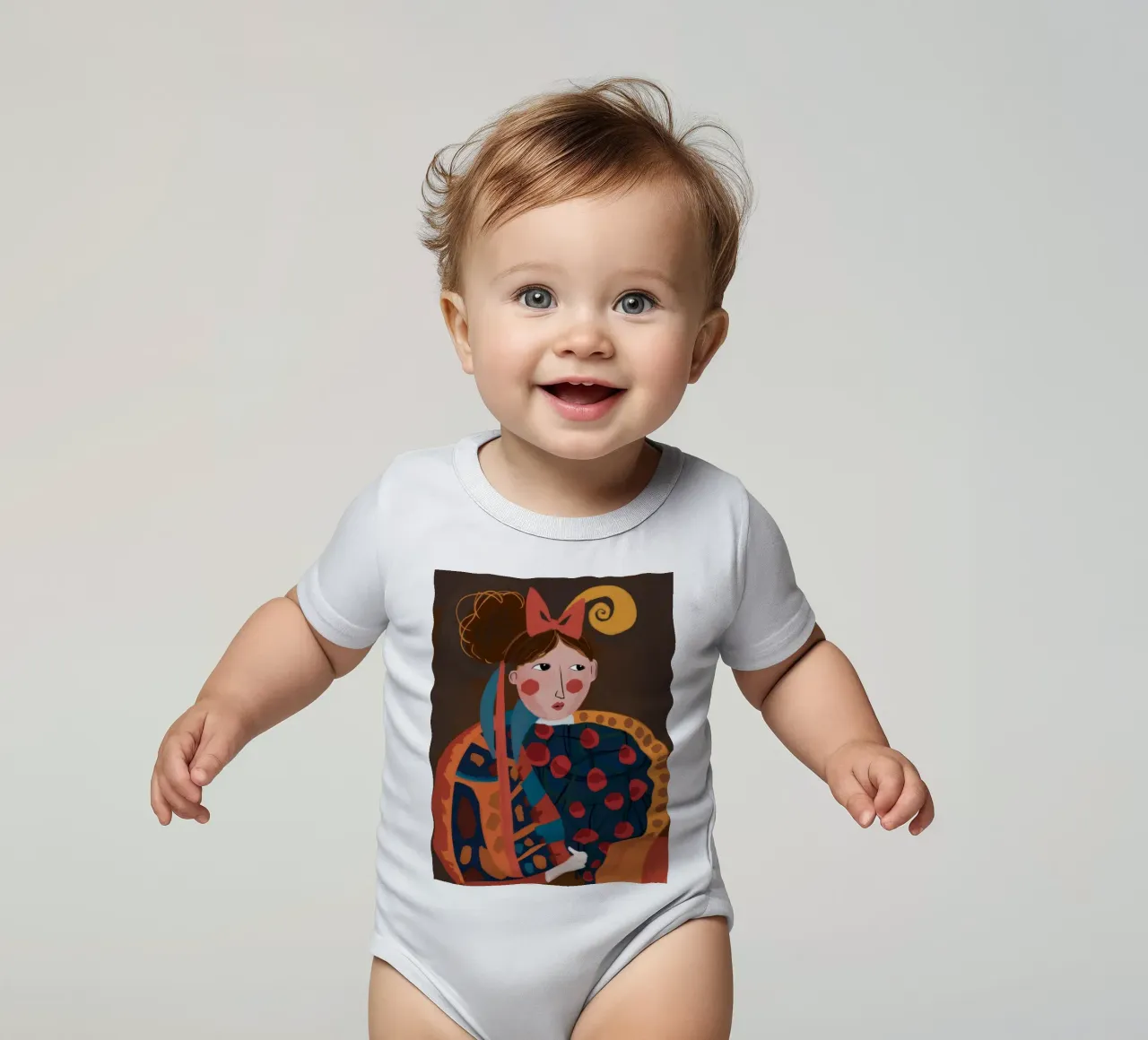 Riflesso d'oro body neonato maniche corte da Twilight Muse