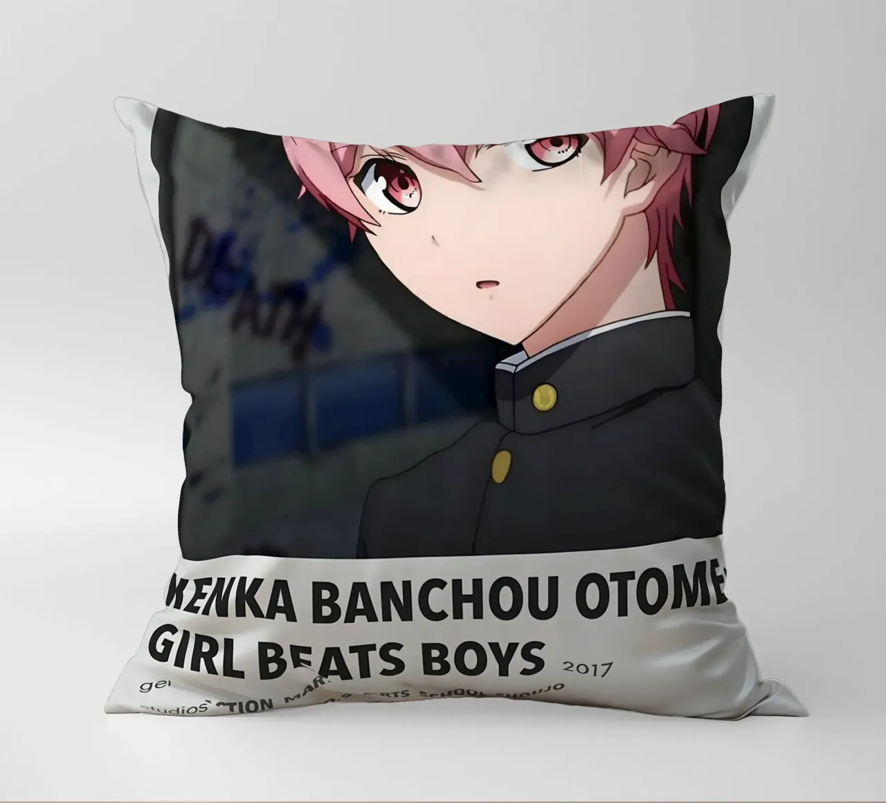 KENKA BANCHOU OTOME GIRL BEATS BOYS  2017 decorative cushion by Totoya