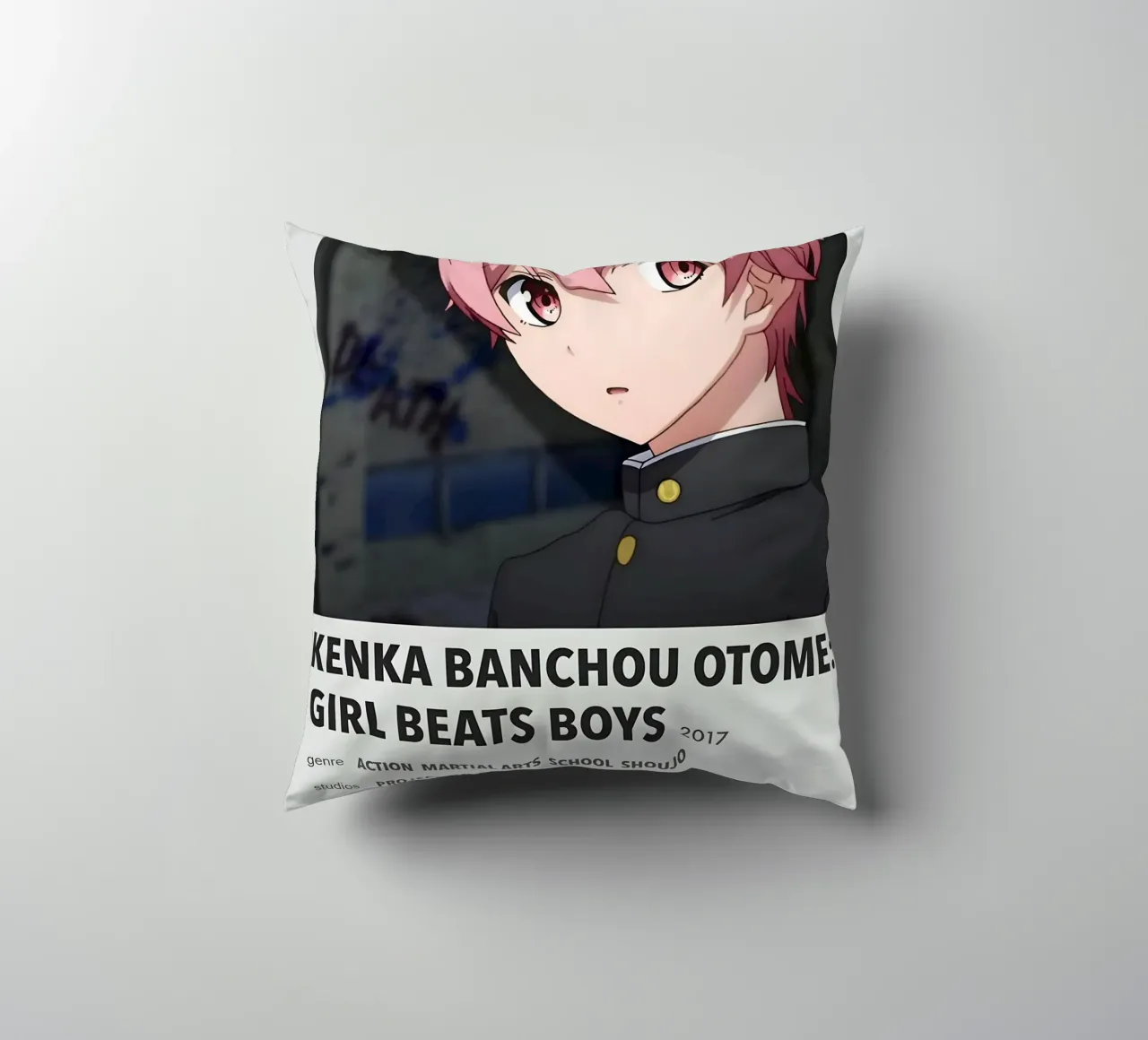 KENKA BANCHOU OTOME GIRL BEATS BOYS  2017 decorative cushion by Totoya