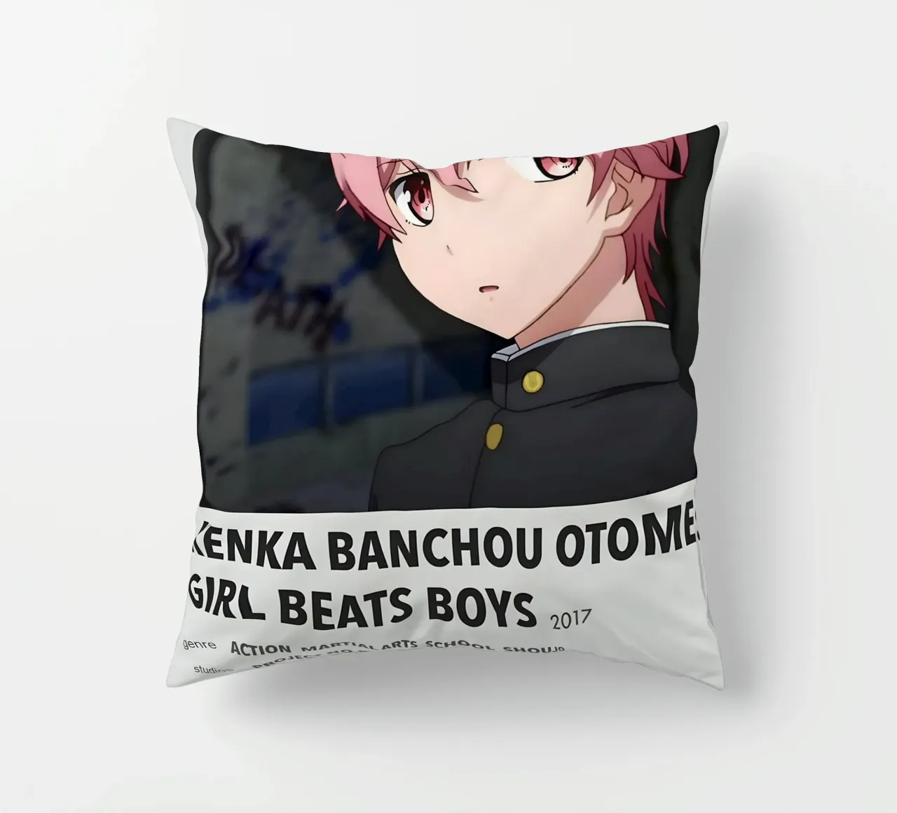 KENKA BANCHOU OTOME GIRL BEATS BOYS  2017 decorative cushion by Totoya