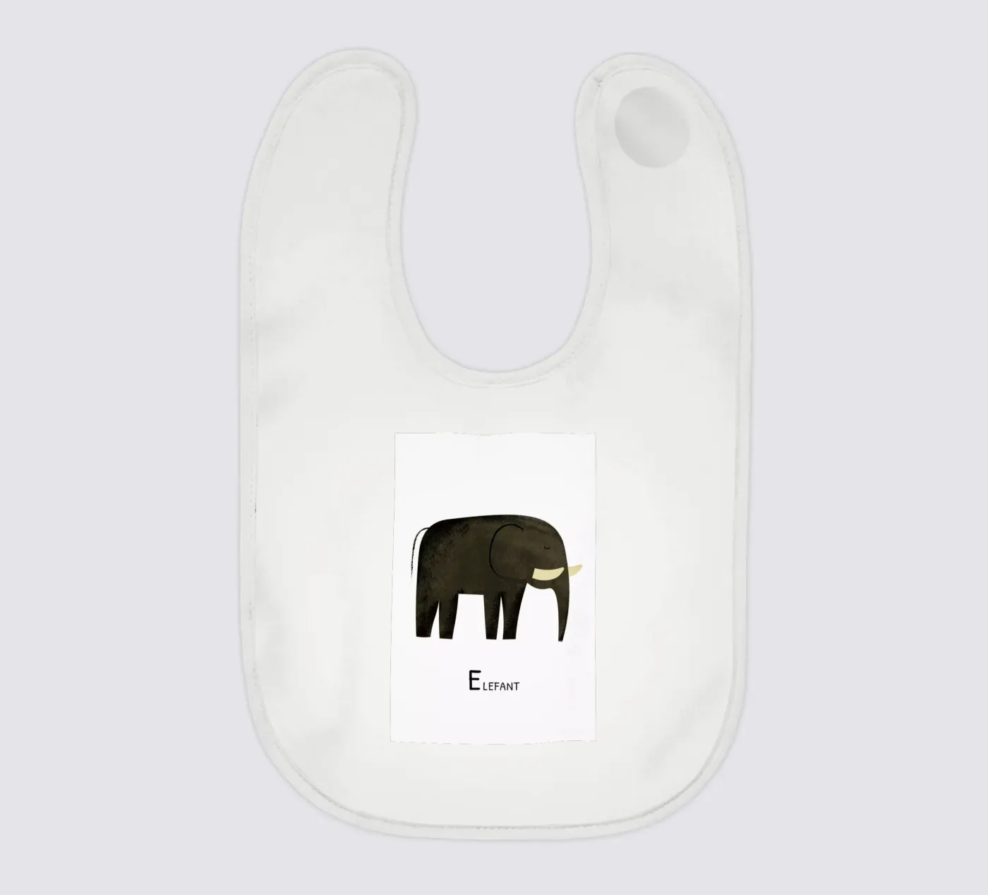 Elefant bavaglino da Little Flourishes