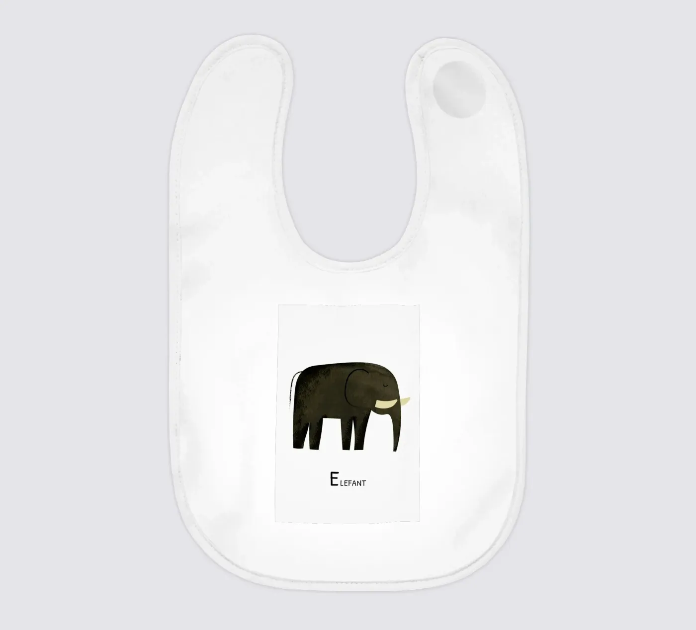 Elefant bavaglino da Little Flourishes