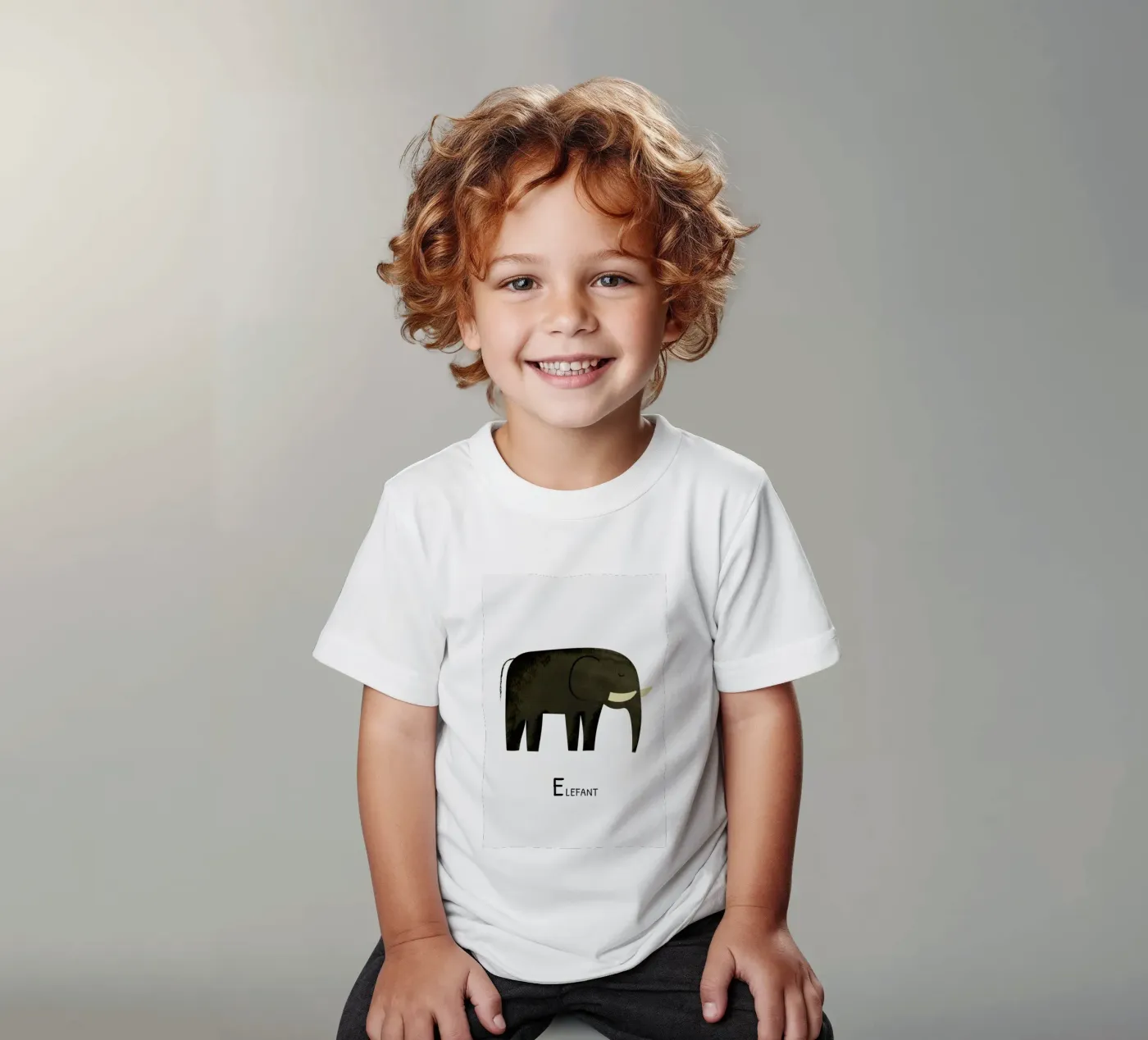 Elefant t-shirt bambini da Little Flourishes
