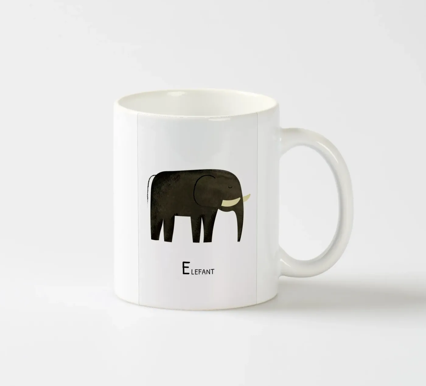 Elefant ceramic mug by Little Flourishes