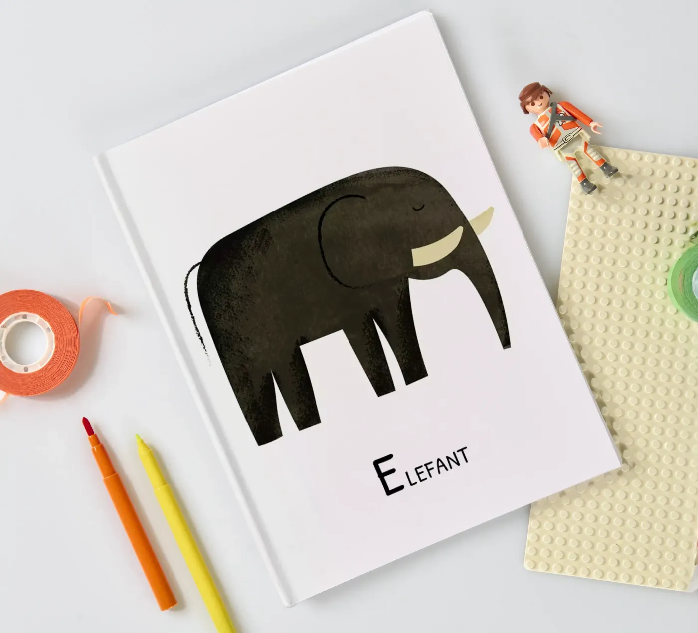 Elefant notebook by Little Flourishes