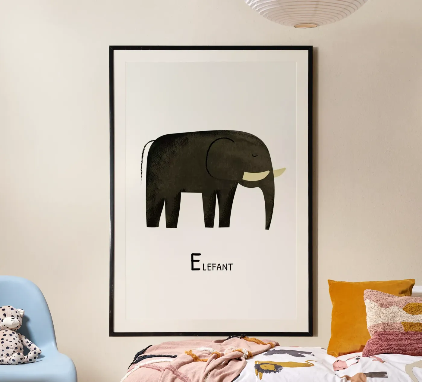 Elefant poster by Little Flourishes