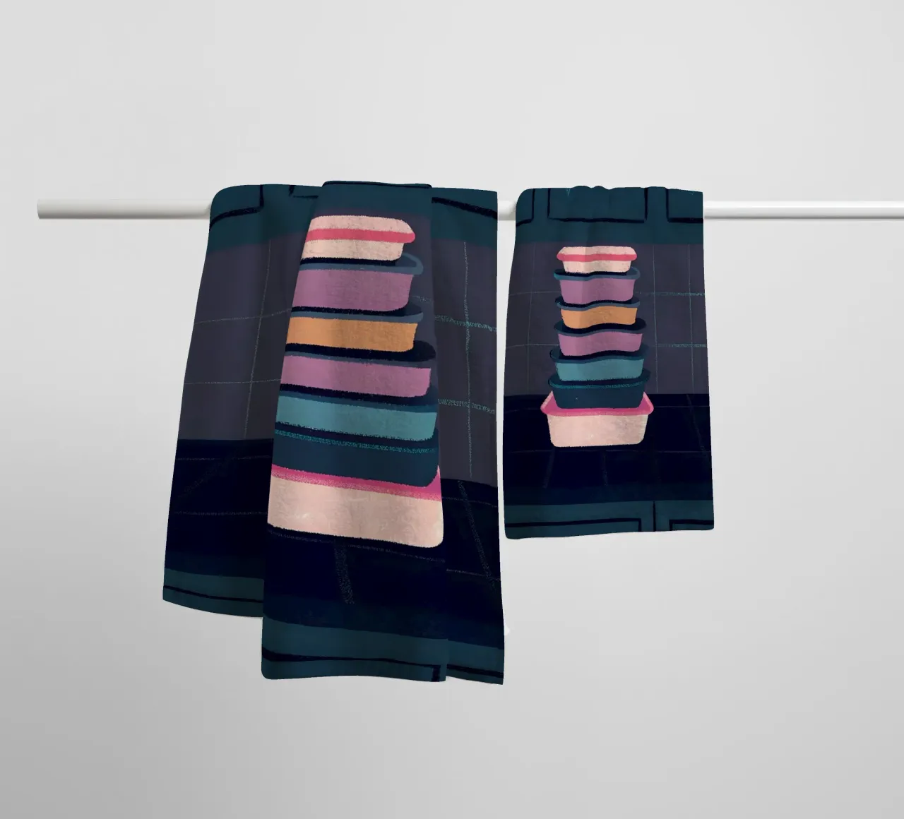 Food Containers towel by PERSONAL TOUCH