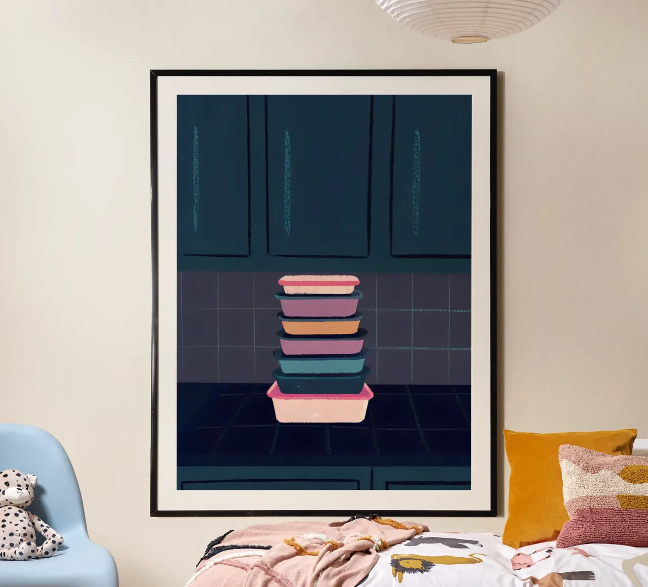Contenitori per alimenti poster con telaio in alluminio da PERSONAL TOUCH