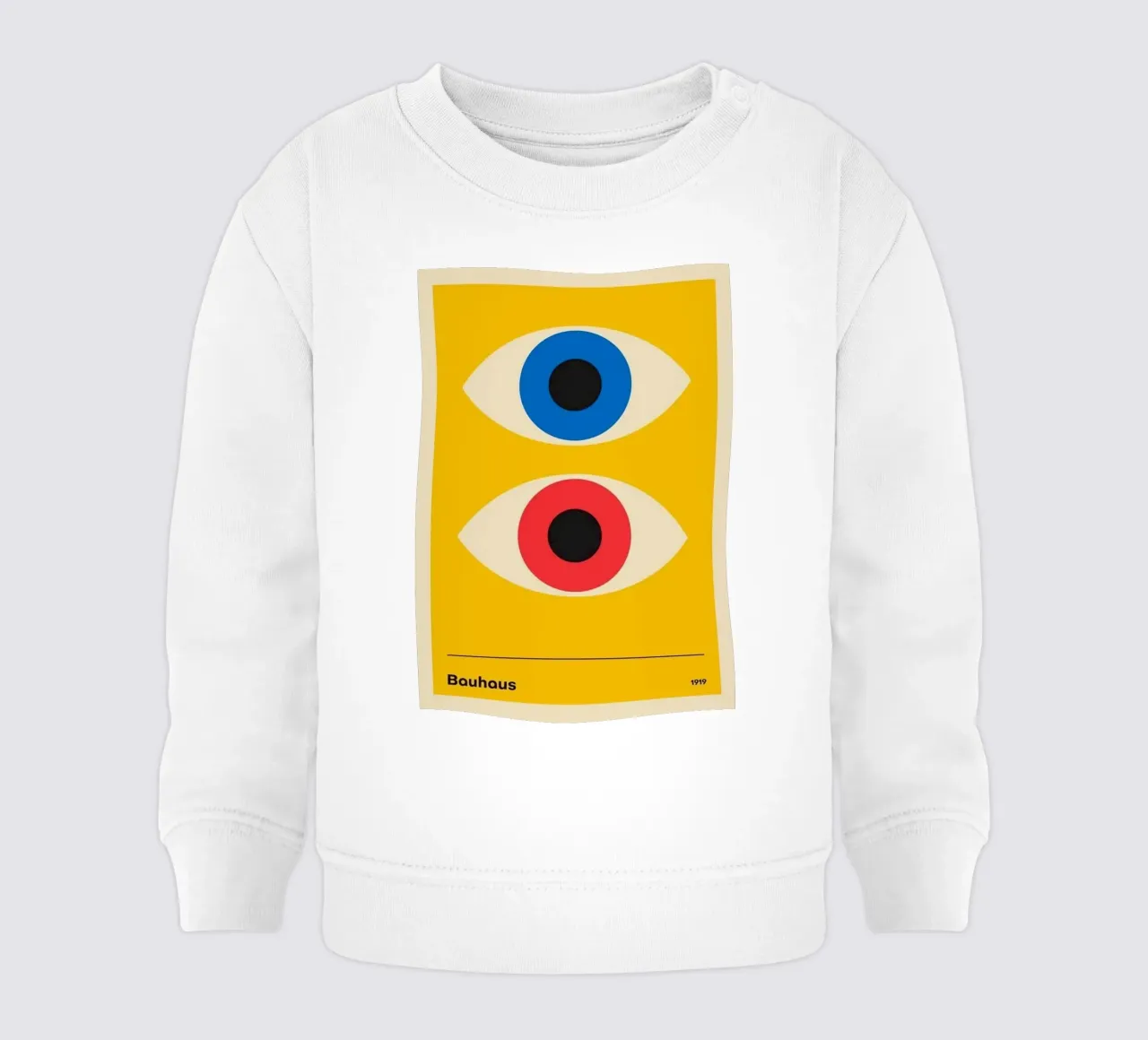 Cerchio nero su colore giallo felpa neonato da Piere art Shops