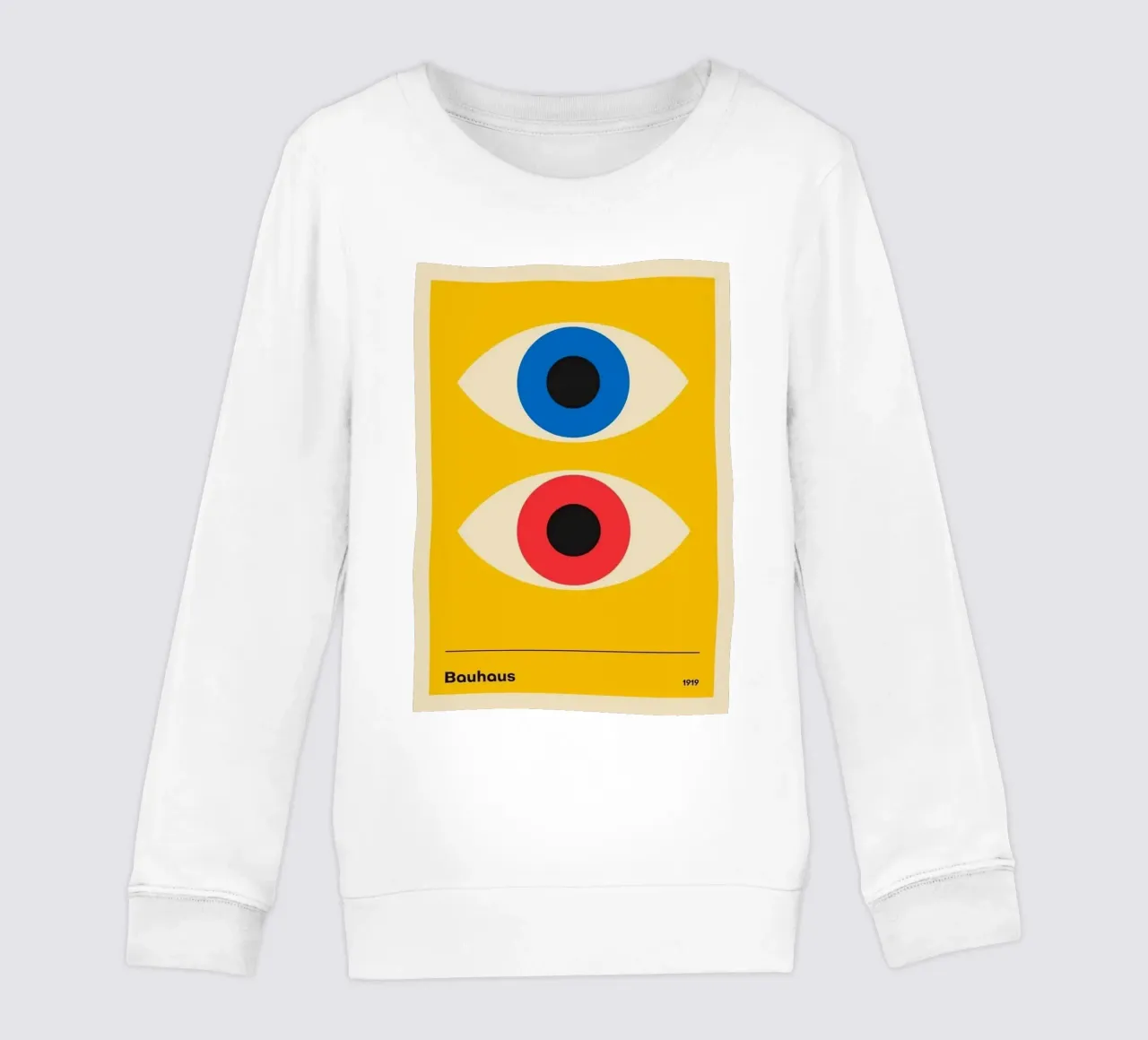 Cerchio nero su colore giallo felpa bambino da Piere art Shops