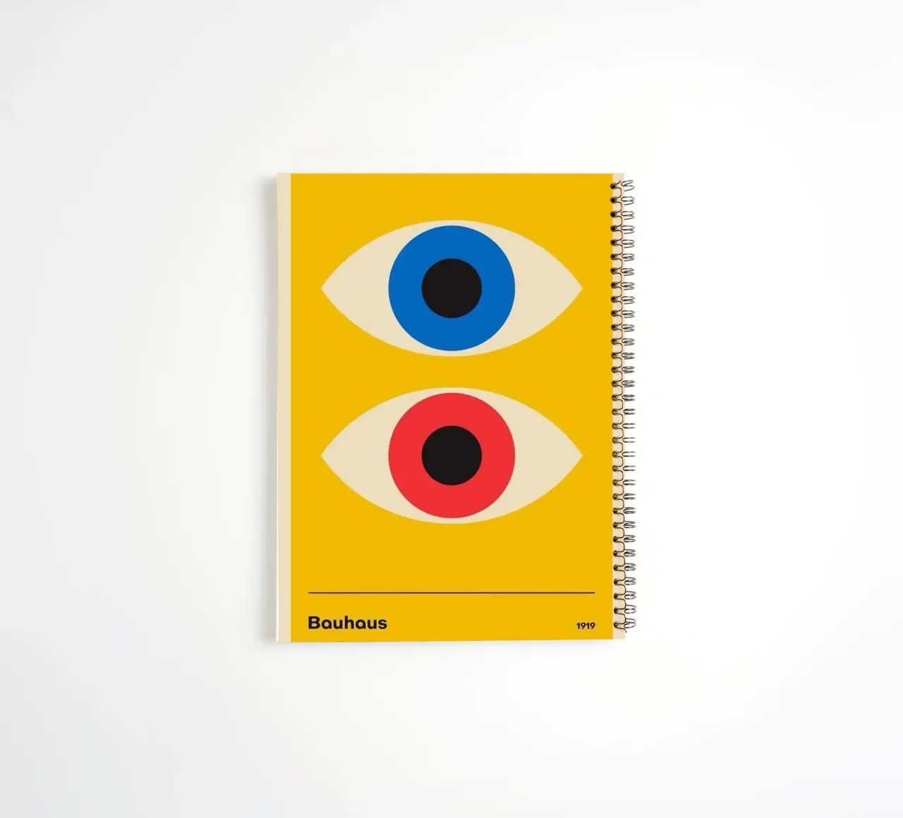 Black Circle on Yellow colour spiral notebook by Piere art Shops