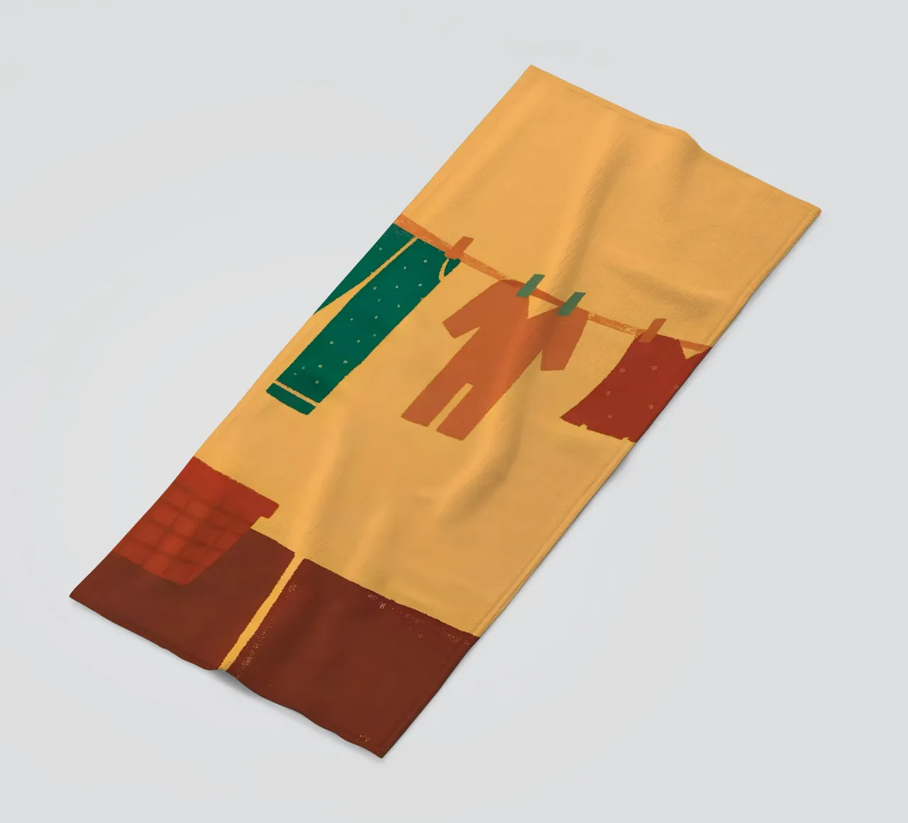 Drying Clothes beach towel by PERSONAL TOUCH
