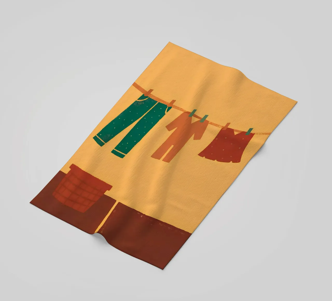 Drying Clothes beach towel by PERSONAL TOUCH