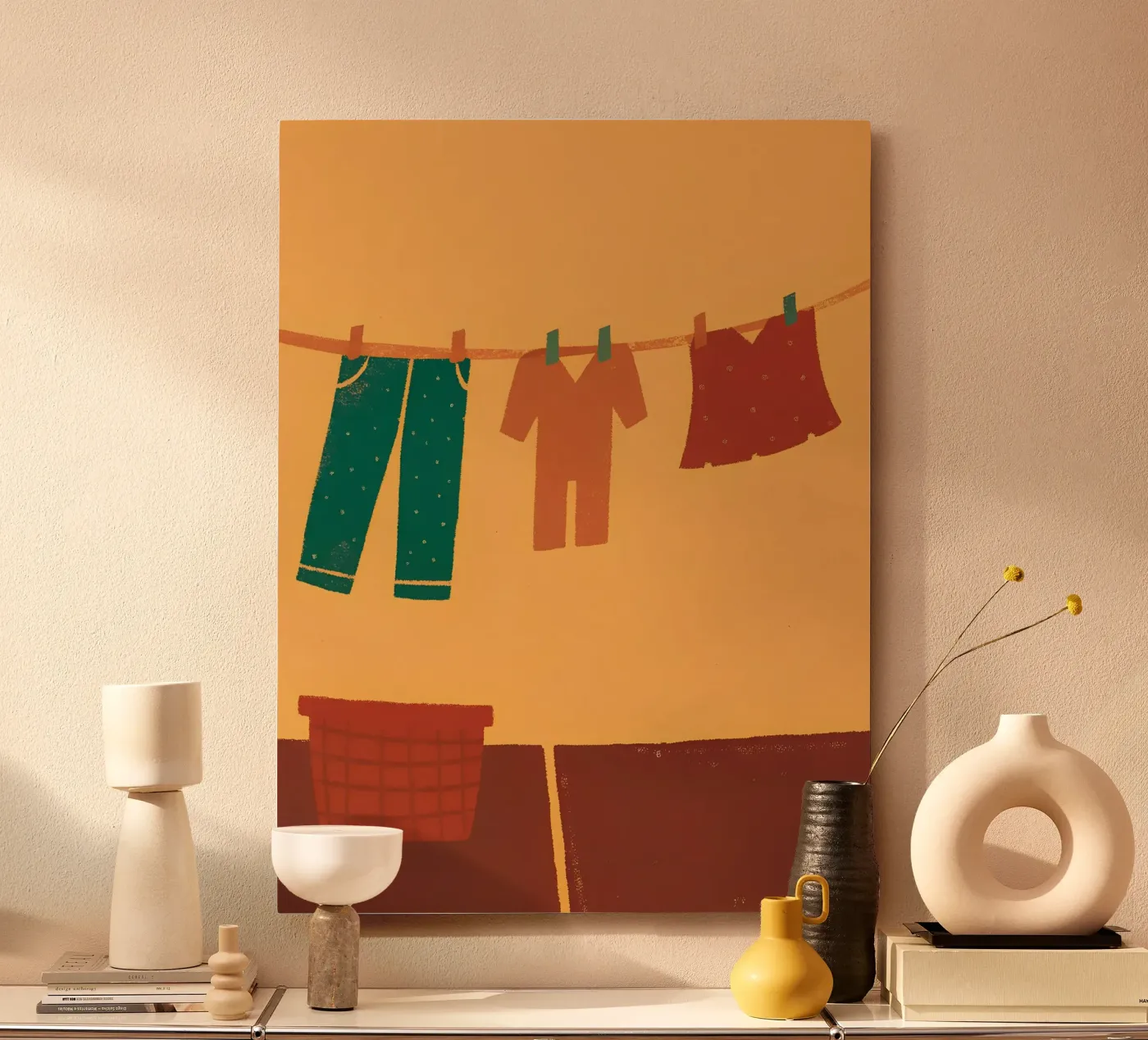 Drying Clothes forex plate by PERSONAL TOUCH