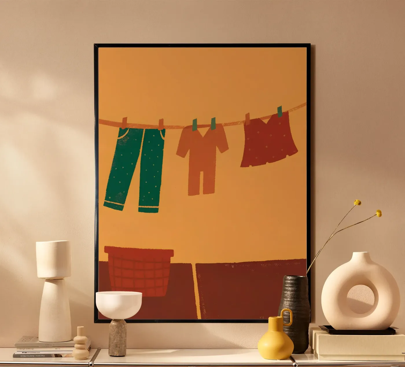 Drying Clothes poster de PERSONAL TOUCH