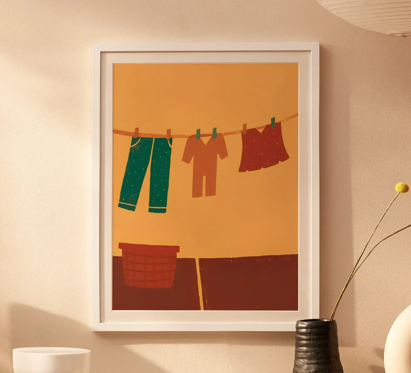 Drying Clothes poster de PERSONAL TOUCH