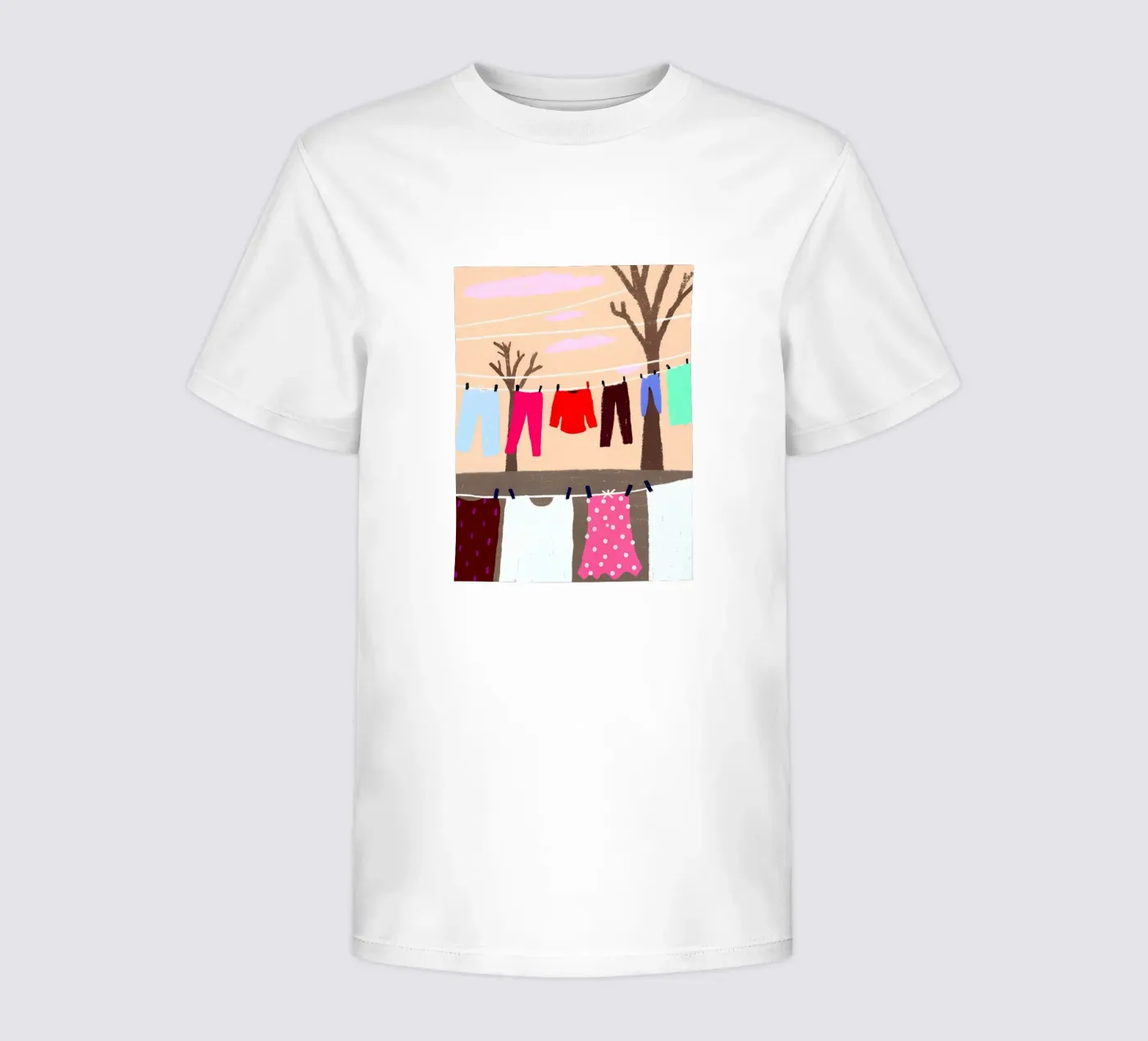 Drying Clothes kinder t-shirt van PERSONAL TOUCH