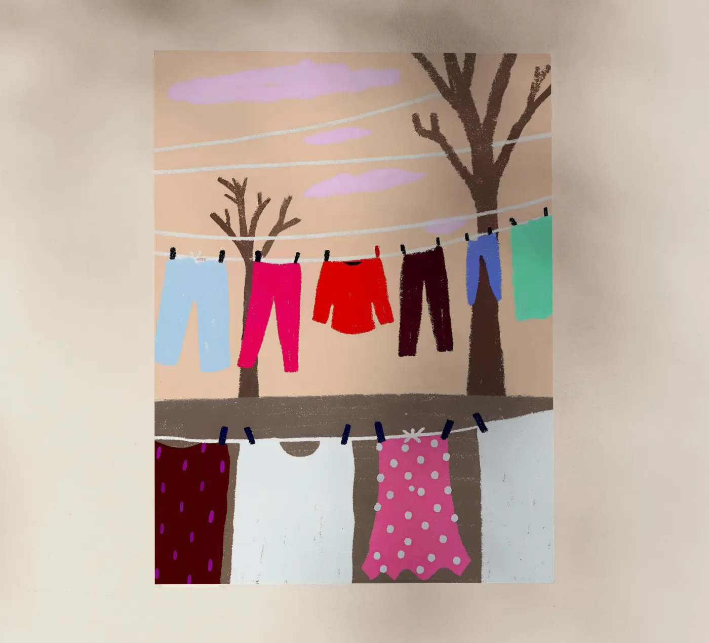 Drying Clothes pellicola backlit da PERSONAL TOUCH