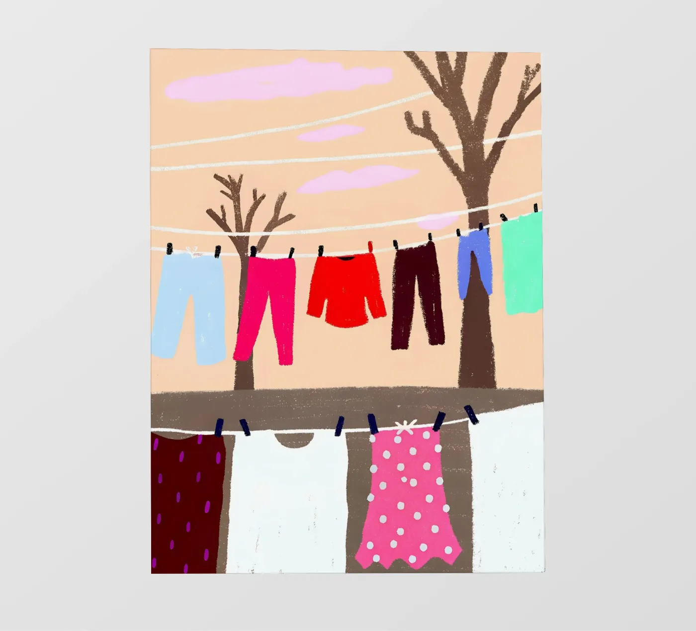 Drying Clothes pellicola backlit da PERSONAL TOUCH