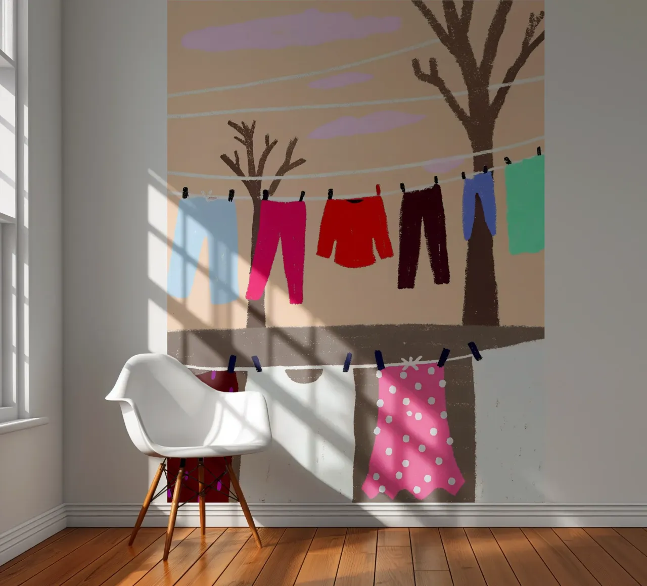 Kleding drogen fotobehang van PERSONAL TOUCH