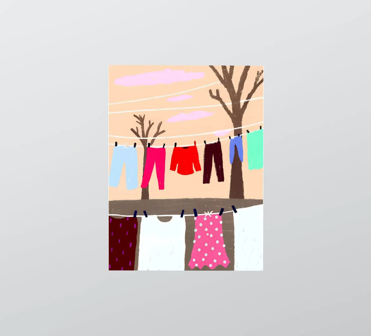 Drying Clothes sticker by PERSONAL TOUCH