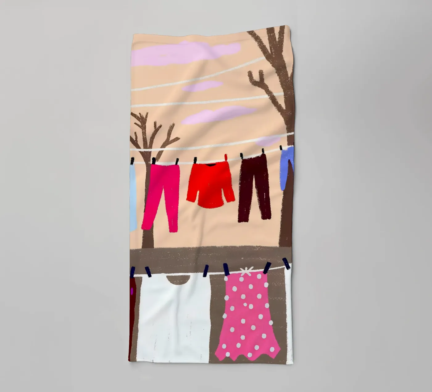 Drying Clothes Handtuch von PERSONAL TOUCH