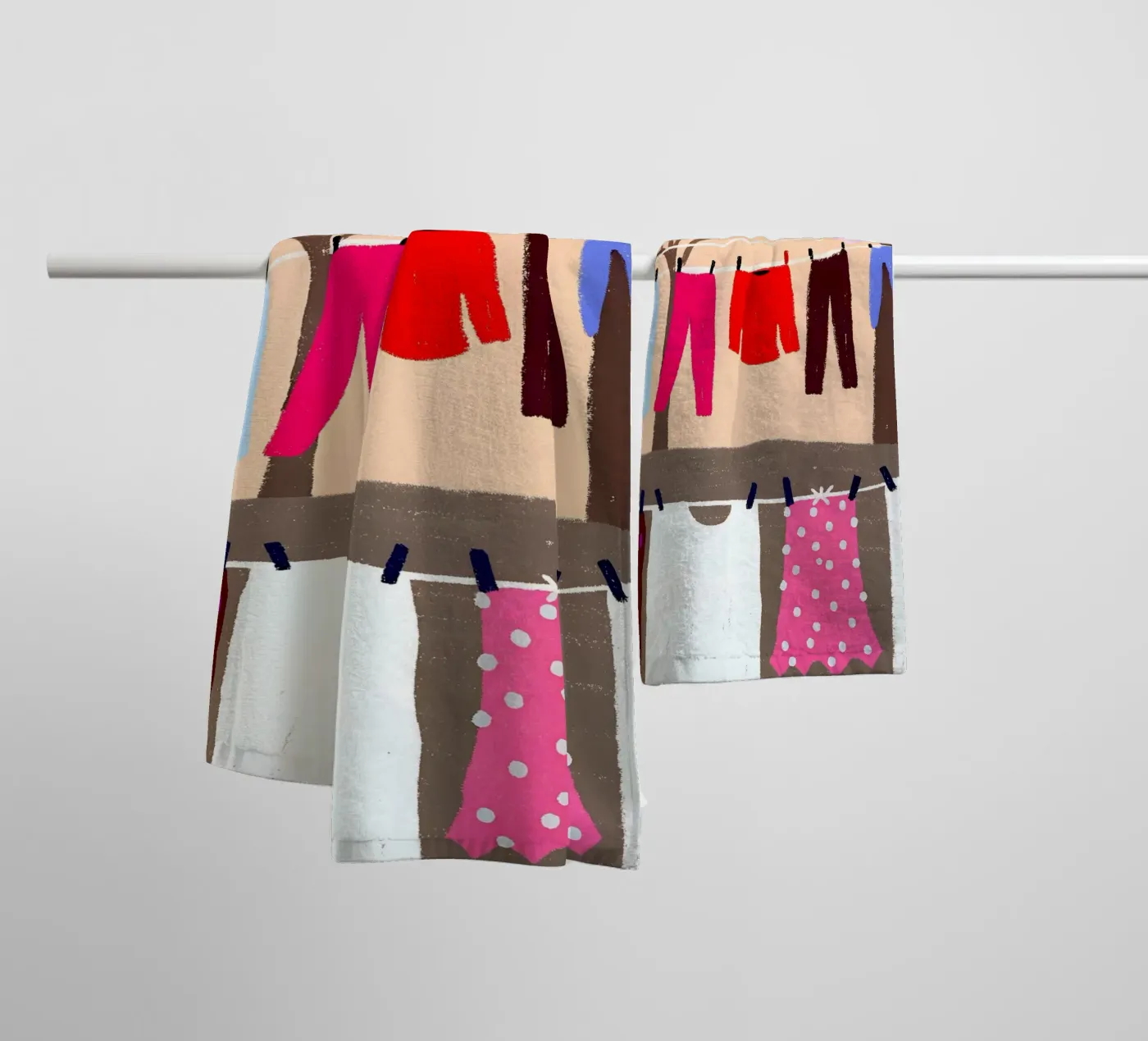 Drying Clothes Handtuch von PERSONAL TOUCH