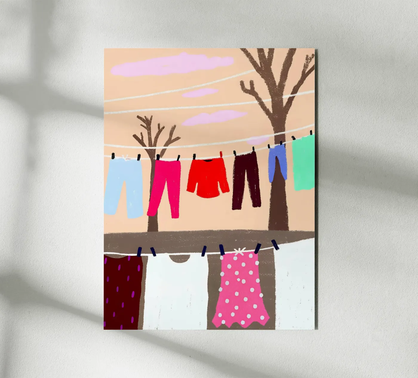 Drying Clothes forex plate by PERSONAL TOUCH